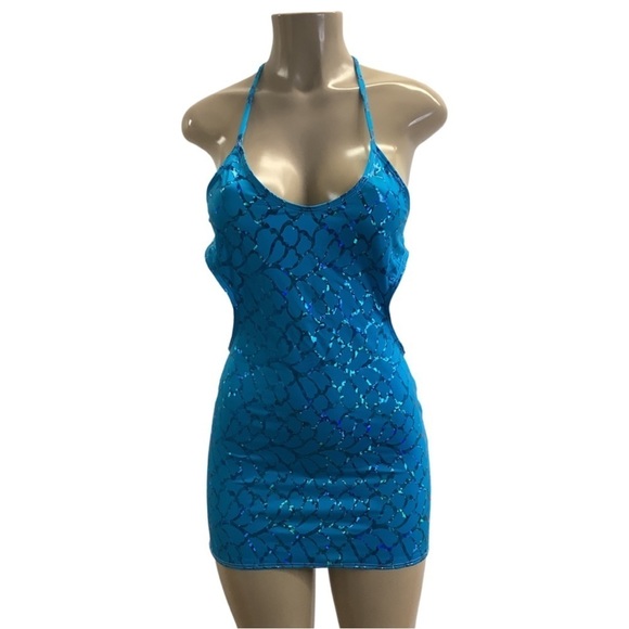 Indecent Proposal by Zuliana mini dress with cut out design and halter tie - Picture 1 of 3